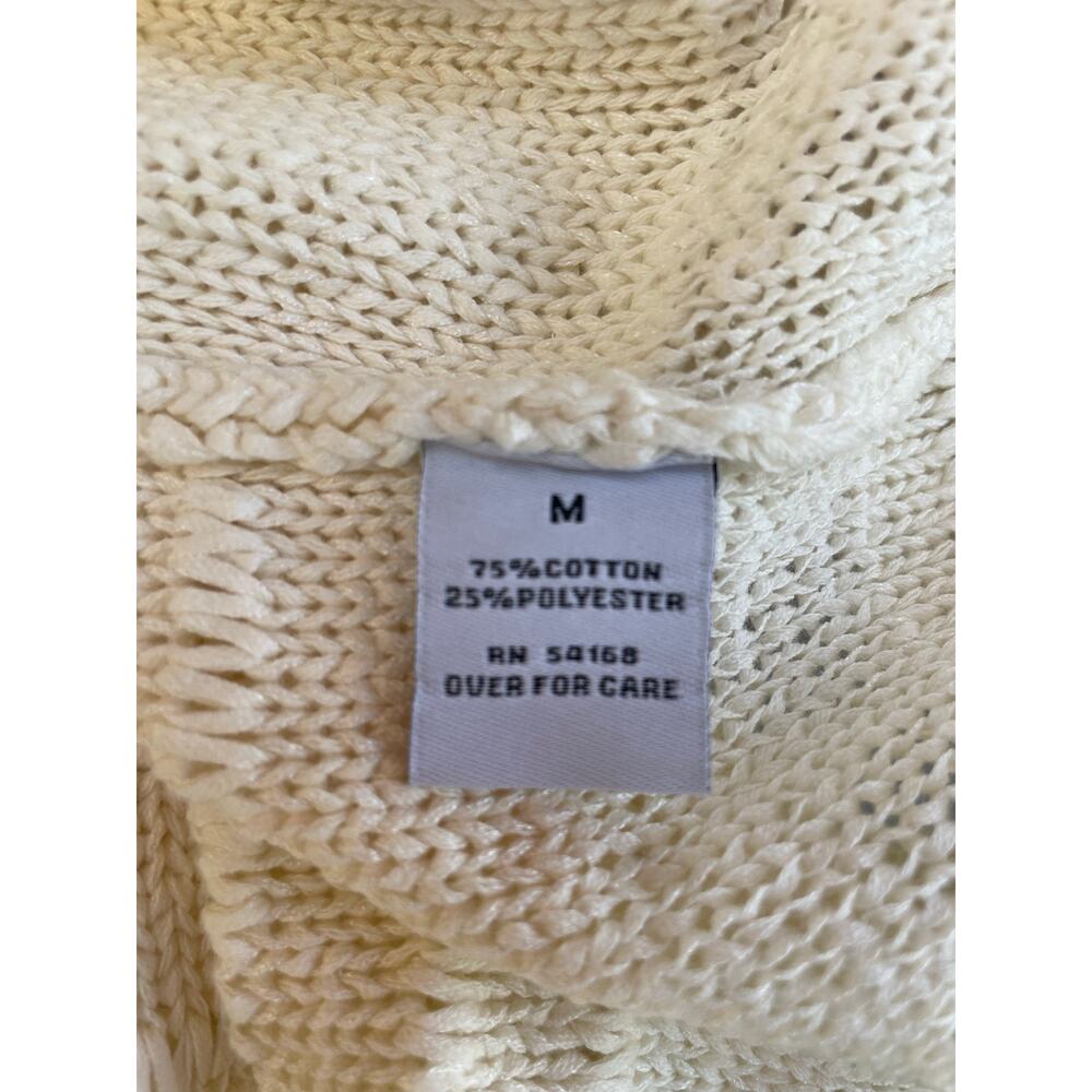 Elliott Lauren Open Knit Striped Ivory Sweater - Picture 6 of 6